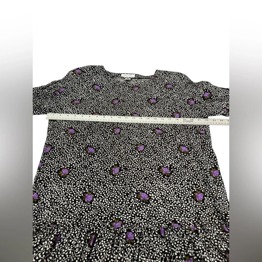 Compagnie Internationale Express Floral Drop Waist Dress Rayon Small - Picture 7 of 11